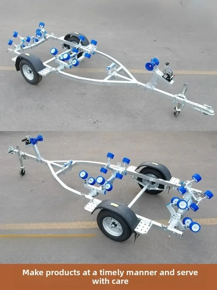 Trailer Rubberboot Aanvalsboot Trailer Boot Sleepboot Luya Speedboot Jacht Trailer Rack