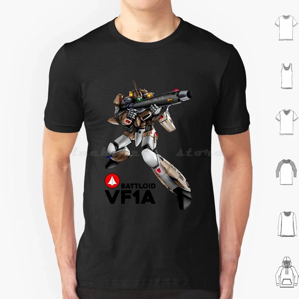 Vf1a T Shirt Cotton Men Women DIY Print Anime Japan Macross Manga Mecha Robot Robotic Robotics Robots Sdf 1 Valkyrie
