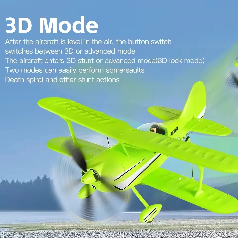 2.4G Brushless Motor 3D/6G With Gyroscope Dual Wing Fixed Wing EPP Material RC Glider Plane Take Off Mode RC Airplane Plane Toys