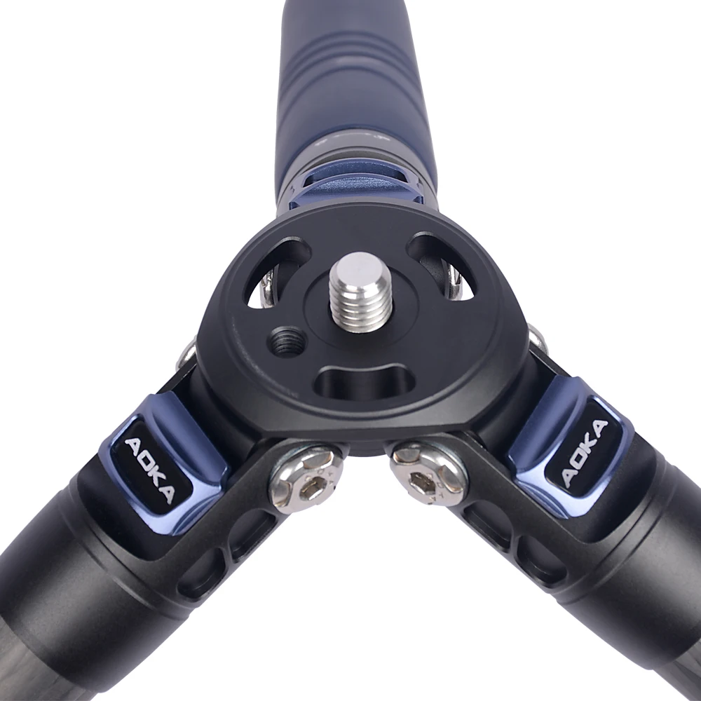 حامل ثلاثي مدمج للكاميرا خفيف الوزن من ألياف الكربون الاحترافي من AOKA