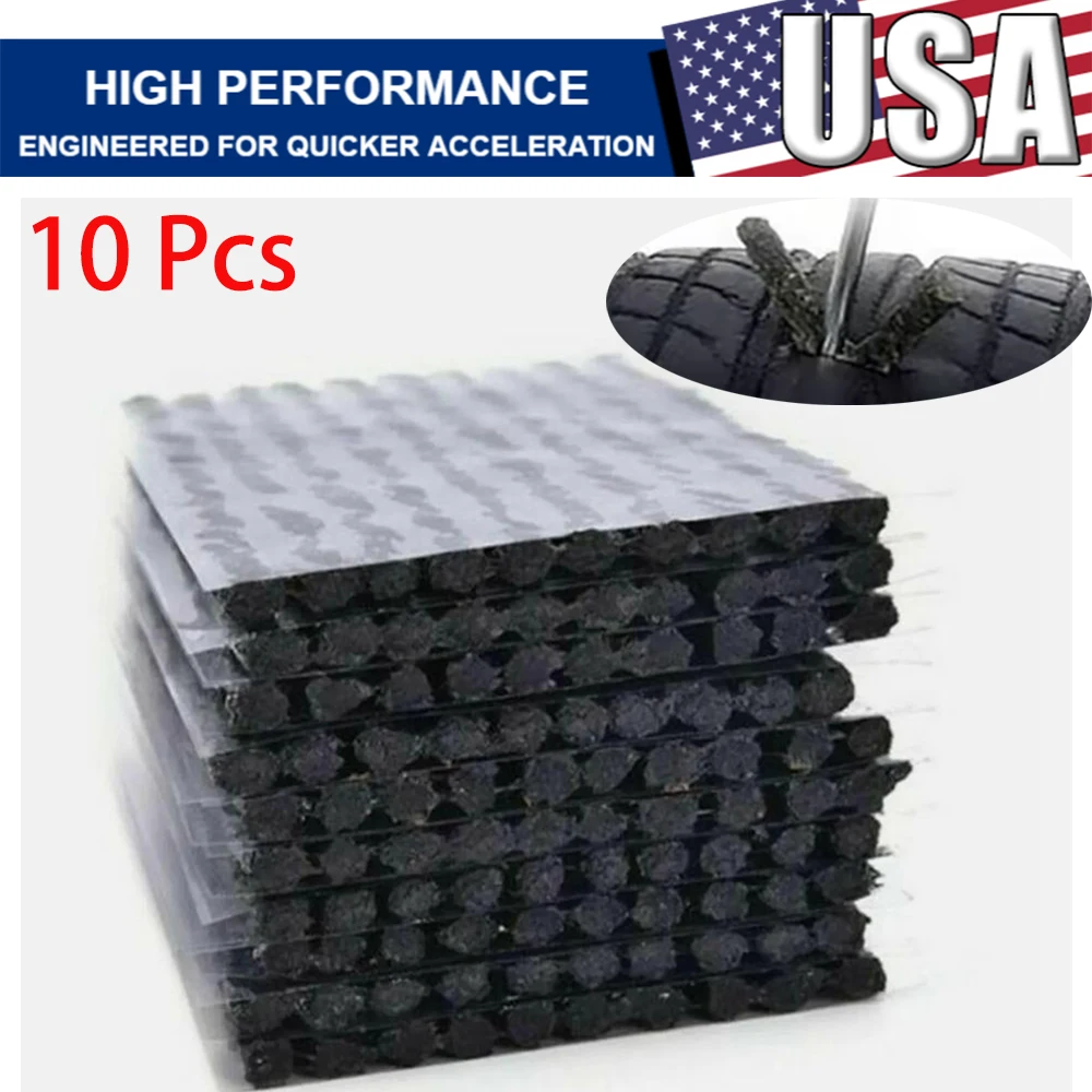 

10 шт. полоски для ремонта шин мотоциклетные автомобильные шины для восстановления проколов шин бескамерное уплотнение заглушка полоса пробильные заглушки для ремонта шин уплотнение