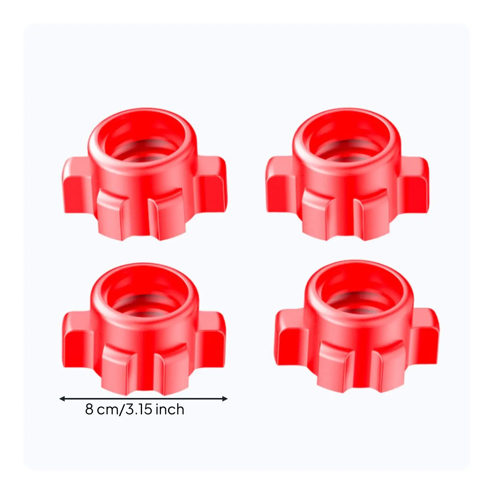 6x 4 Pieces Dumbbell Locking Nut Easy-Grip Barbell Spinlock Collar Spinlock Collar