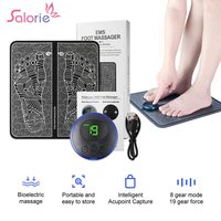 EMS Foot Massage Pad Physiotherapy Multi-directional Electric Massager Muscle Stimulator Contraction Promote Blood Circulation