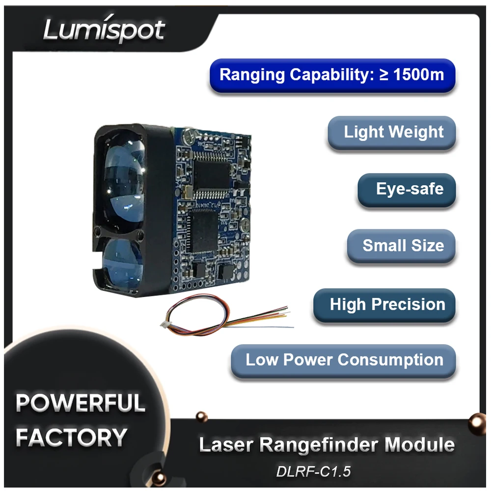In stock 2026 Lumispot Eye-safe Lightweight 1500m Laser Ranging Module for Sale