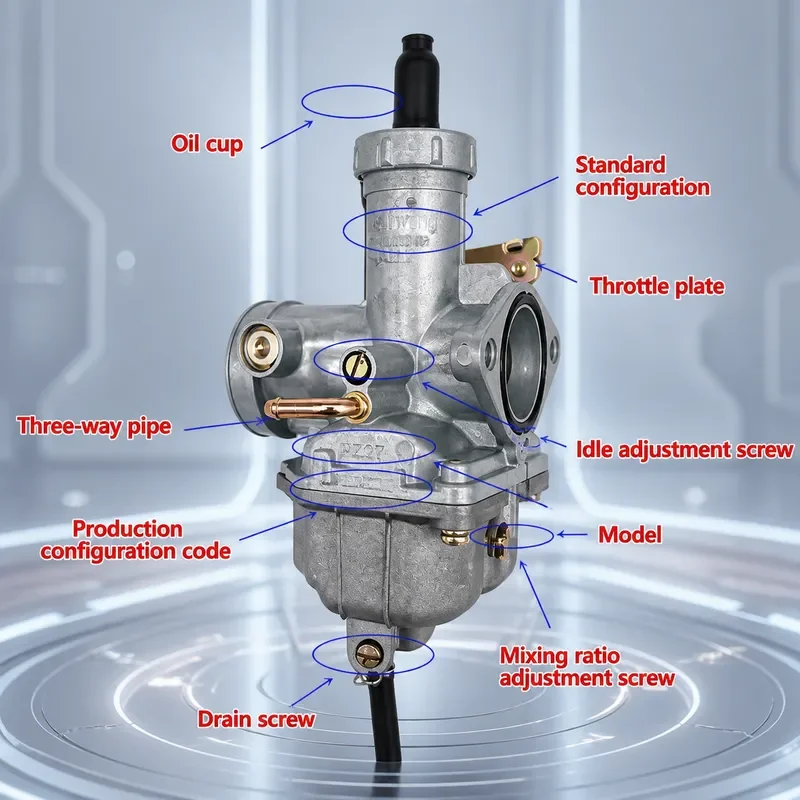 Motorcycle Carburetor for FK125-9G FK125-8G War Eagle FK150 Spin Front Replacement Parts High Performance Fuel System