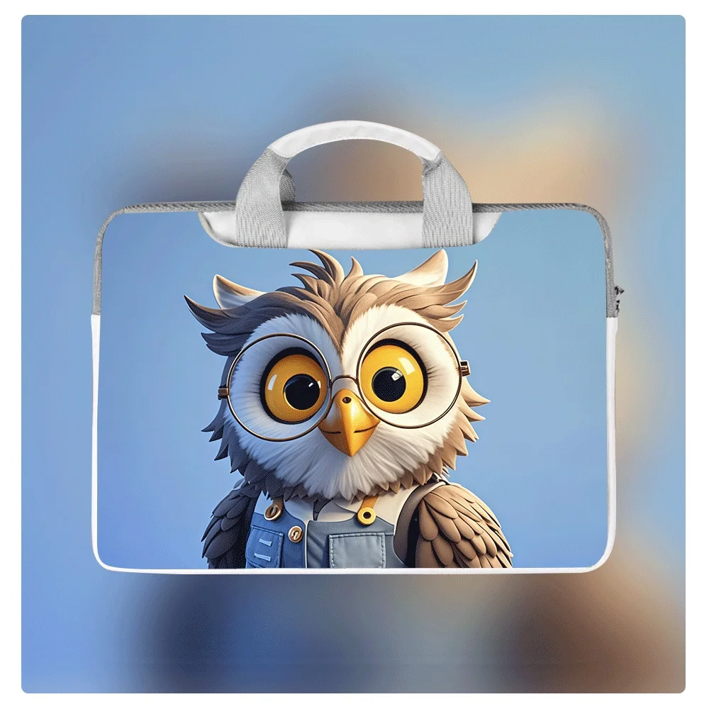 

Водонепроницаемая портативная сумка-портфель для ноутбука с принтом в виде животных, сумка через плечо для компьютера и планшета 14, 15.6, 16 дюймов, праздничный подарок