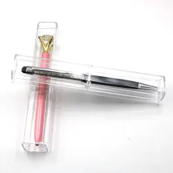 10Pcs Crystal Transparent Plastic Pen Pen Box Gift Box Metal Pen Box Transparent Plastic Pencil Case