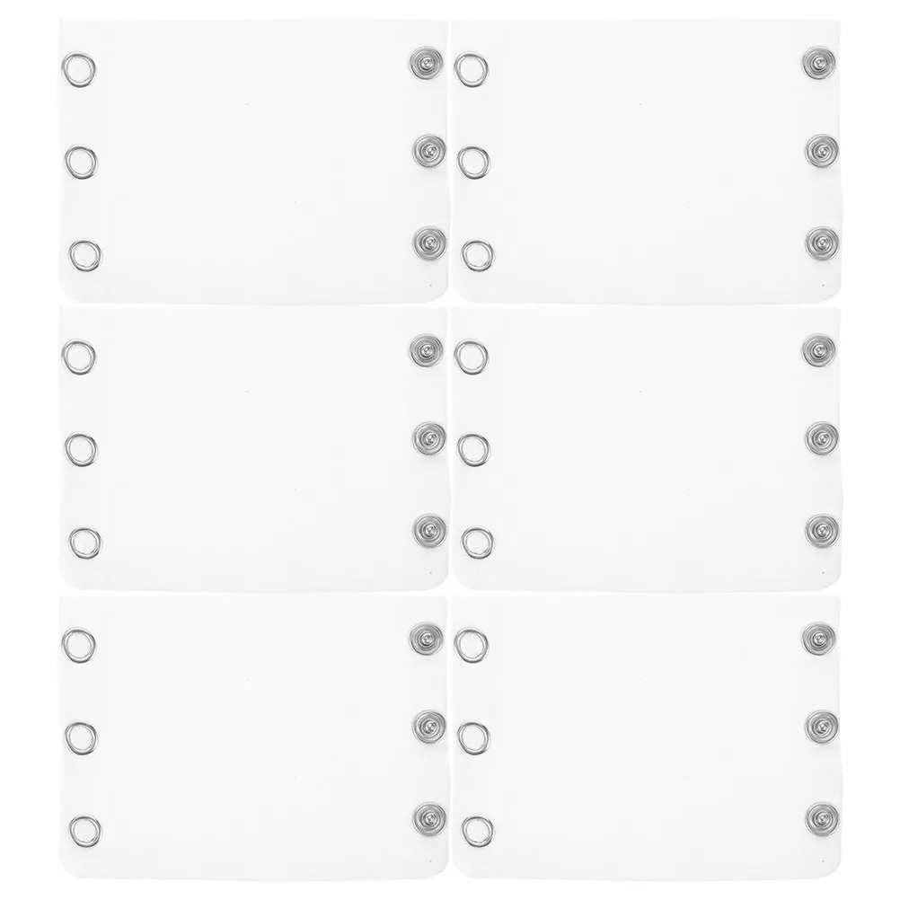 6Pcs Baby Bodysuit Extender Double Layer Cotton Romper Extender Snap Closure Adjustable Growth Diaper Accessory for Toddler Boys