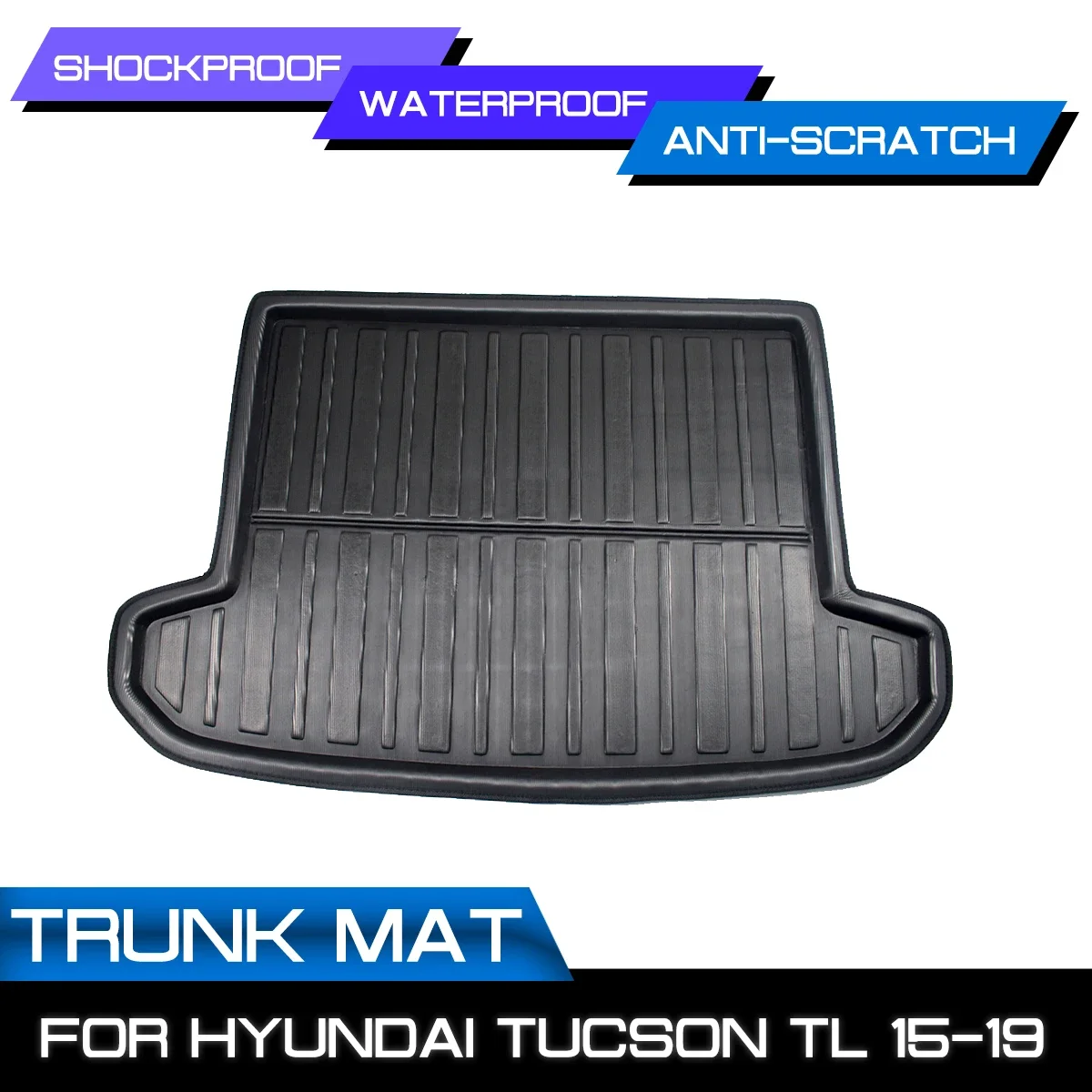 Rear Trunk Cover Floor Carpet Matt Car Tray Boot Liner Cargo Mat Boot Liner Mud For Hyundai Tucson TL 2019 2018 2017 2016 2015