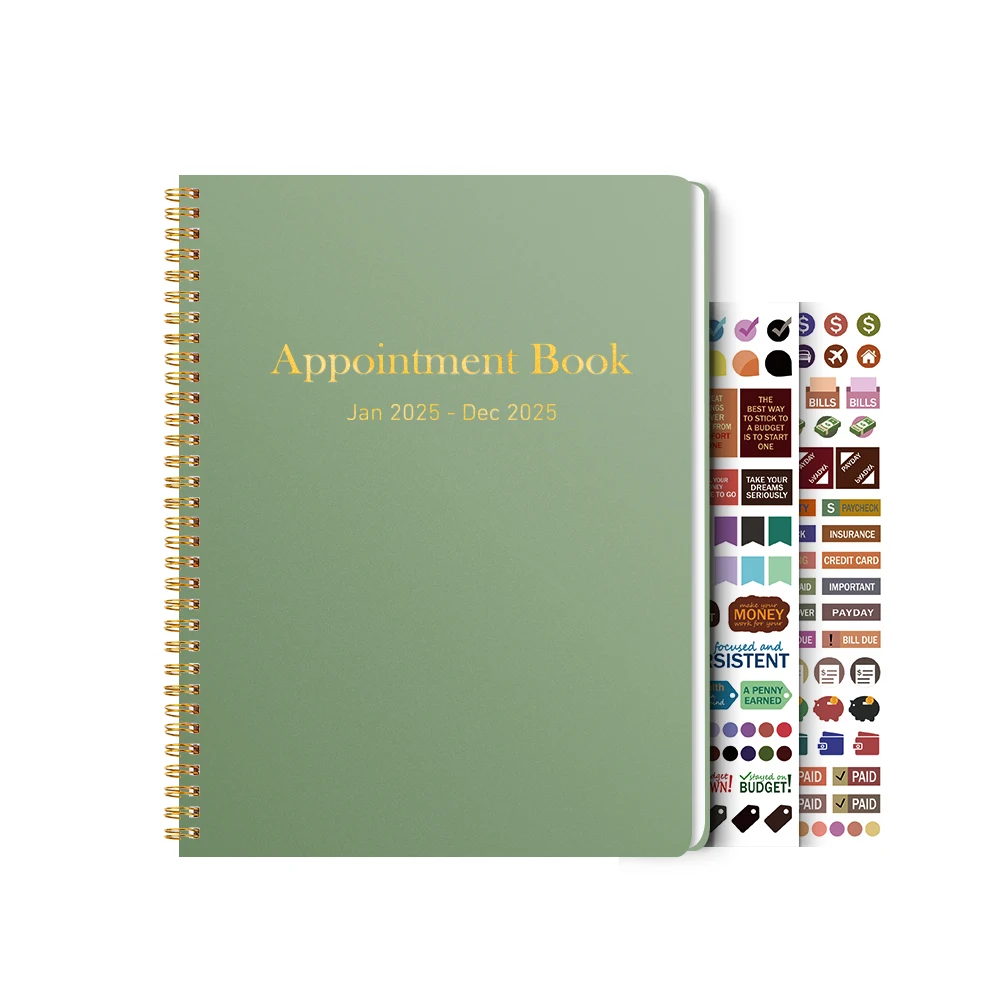 Appointment Book Planner, about 8.8x 11.1 inches, weekly monthly planner - (from January 2025 to December 2025)