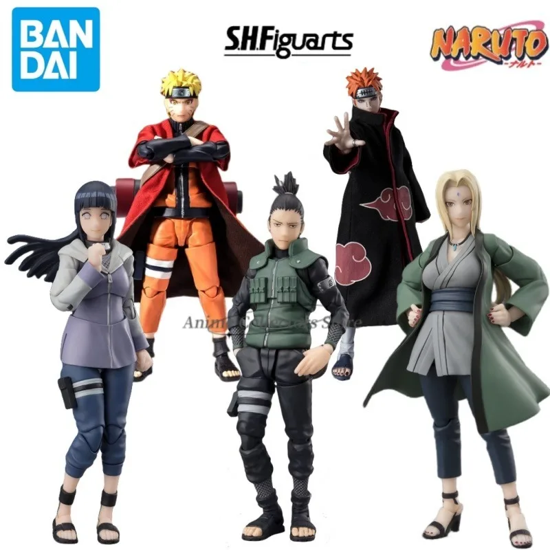 

Bandai SHFiguarts SHF Naruto Pain Nara Shikamaru Uzumaki Naruto Tsunade Hinata Hyuga Anime Figures Model Toy Ornaments Gifts