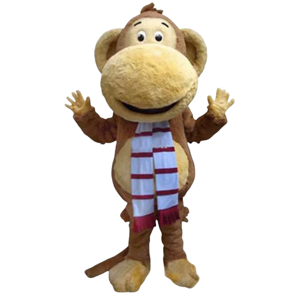 mascot Big Mouth Monkey Boy Mascot Costume Christmas Holiday Monkey Mascotte Outfit Suit EMS FREE SHIPPING 112