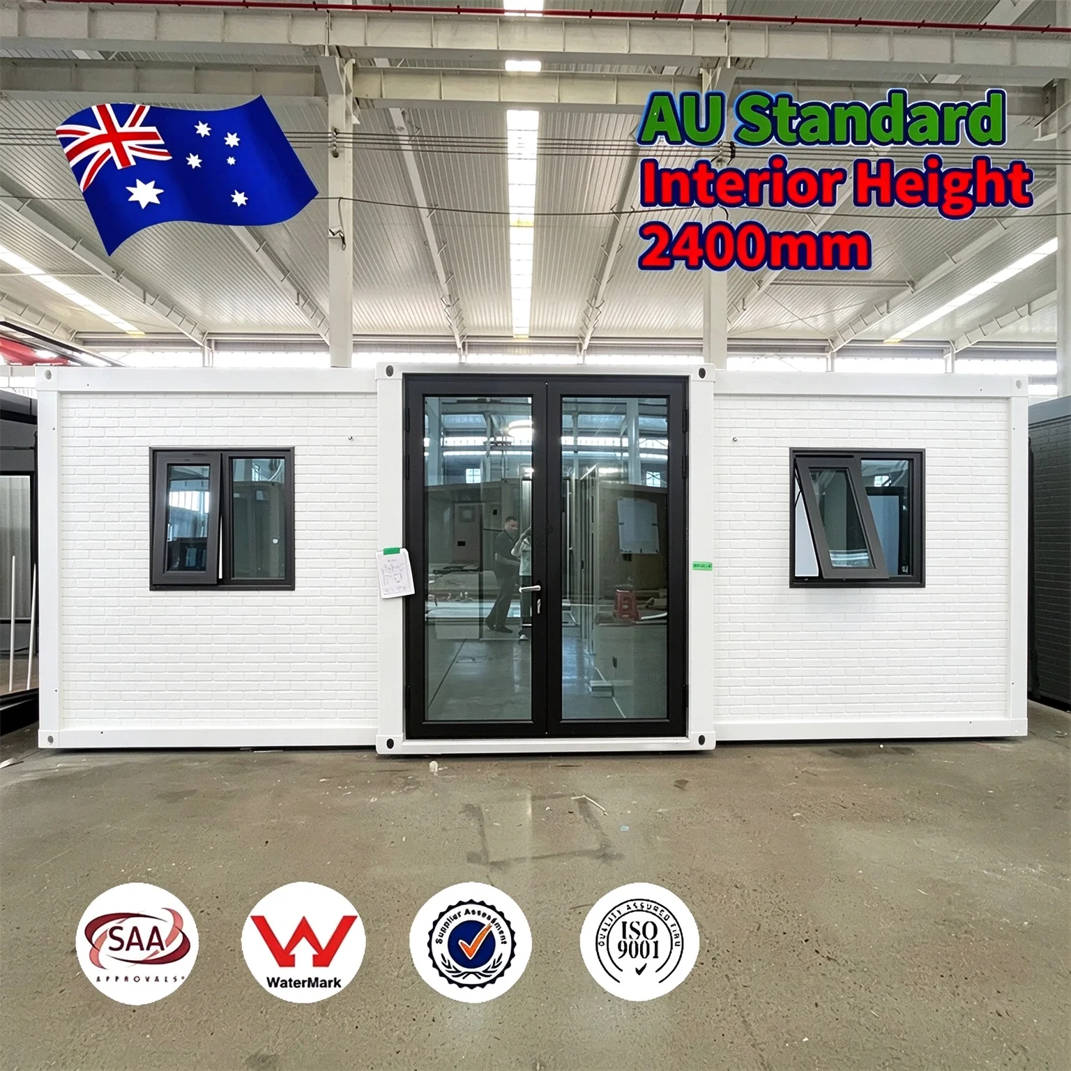 Expandable Container House Steel Sandwich Panel 20ft Modular Prefabricated Building for Camp Office Accommodation Mobile Cabin