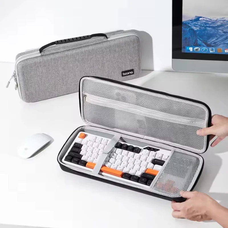 Hot Simple Gray Storage Bag for Keyboard Within  Keys Waterproof Oxford Mouse Computer Keyboard Case Organizer Travel Tech Bags