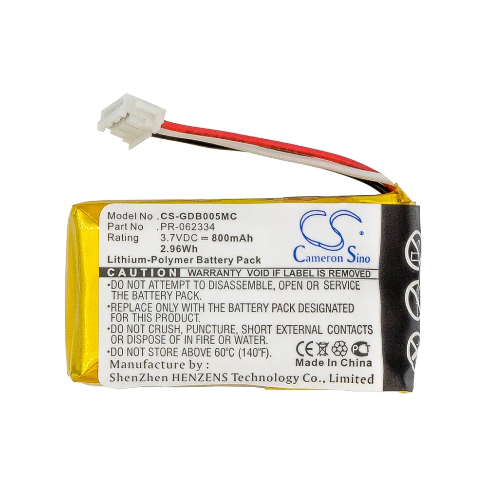 Bateria da câmera para GoPro Hero, Cor Preto Volts, 3.70V Tipo, Li-Polymer, HWBL1, CHDHA-301 Plus,