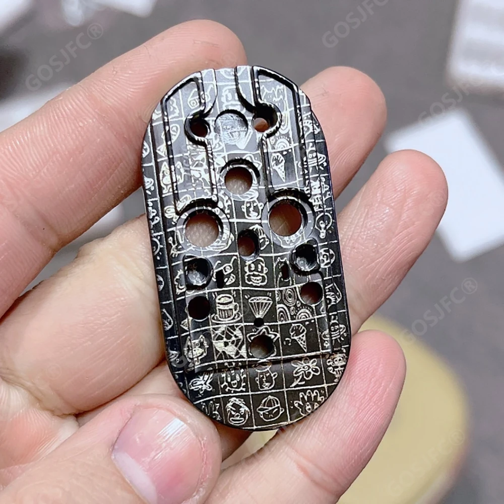 SAS EDC King Charles Zirconium Colorful DIY Carving Large Horse Patterns On Human Faces Fidget Slider Stress Relief Toy