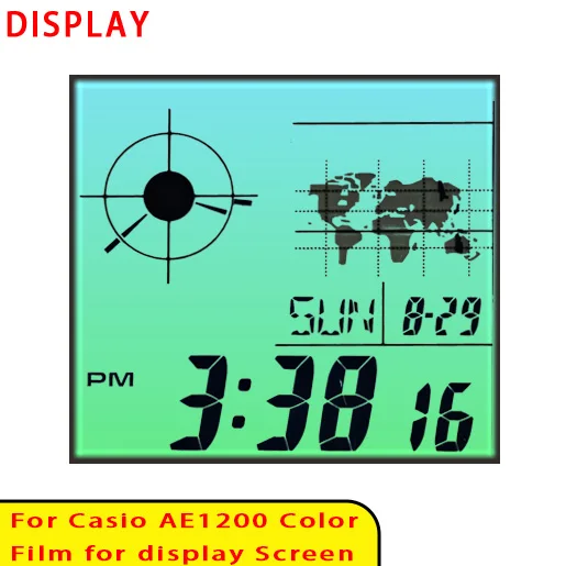 Farbbildschirm-Filtersets für Casio AE1200 Display Gradient Filter Royale Mod Hochwertiges Modellierzubehör