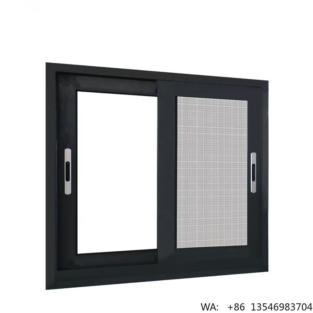 Modern Thermal Break Sliding Aluminum Window Tempered Glass Soundproof Windproof Energy Saving Household Window