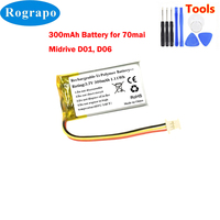 New 3.7V 300mAh 402035 Li-Polymer Battery for 70mai smart dash cam 1s, Midrive D01, D06, Xiaomi M300 DVR (042035)