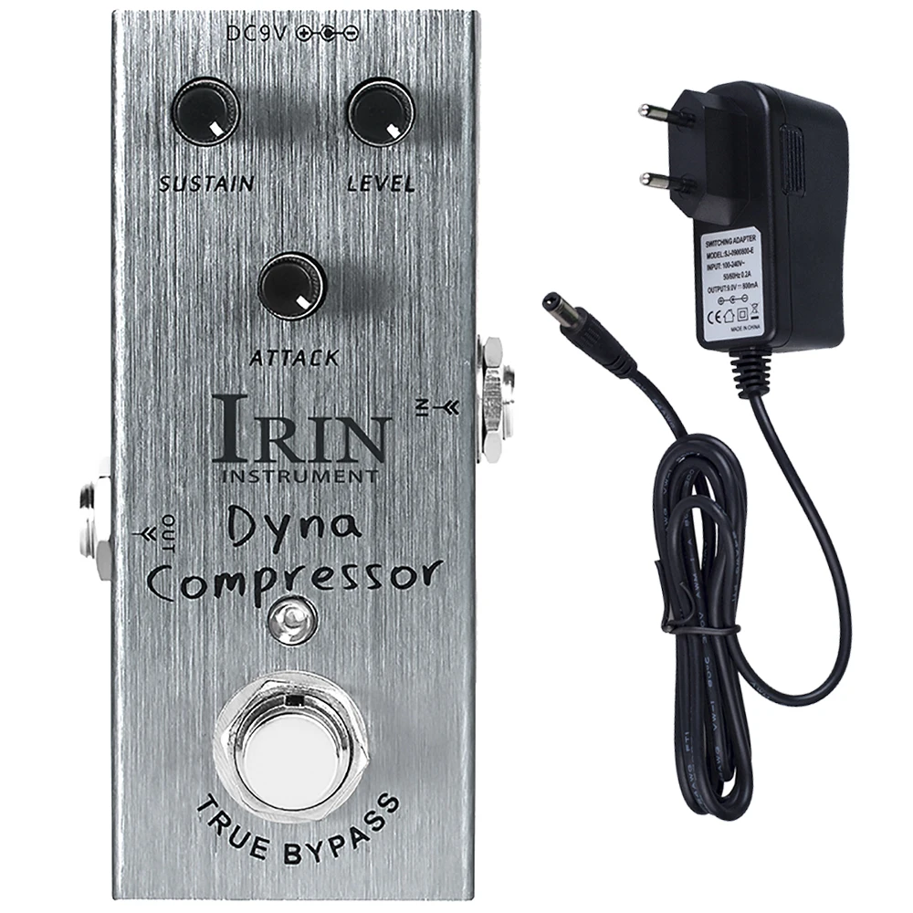 

IRIN AN-06 Dynamic Compressor Guitar Effect Pedal with 9V Adapter Re-Creation Classic Ross Compressor Low Noise Guitar Pedal