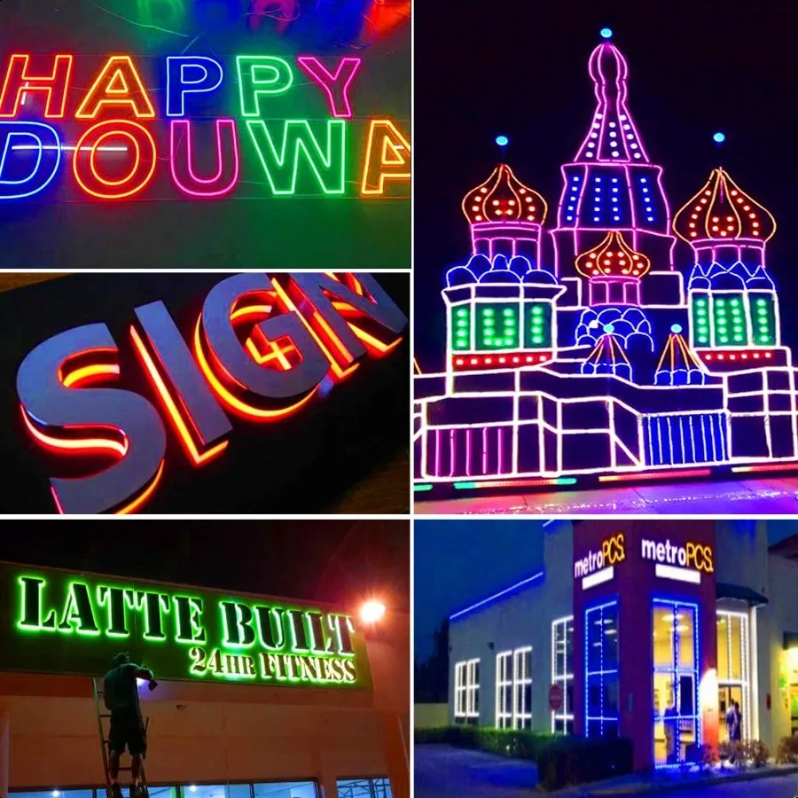 أضواء نافذة LED أضواء واجهة المتجر مقاوم للماء Busin ضوء الزخرفية للإعلان LED وحدة علامات Busin مخزن ضوء 12 فولت 50