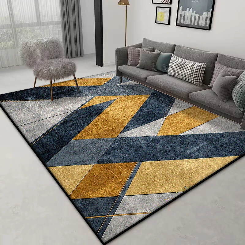 

Скандинавский геометрический ковер для гостиной 200x300, ковер для спальни, большие коврики для украшения дома, нескользящий диван, коврики на заказ