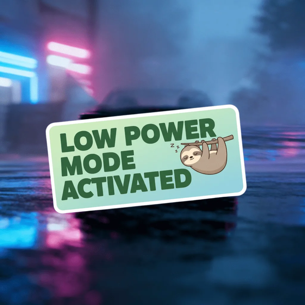 

Виниловая наклейка с ленивцем в режиме экономии энергии, милая водонепроницаемая наклейка с пастельным градиентом для окна автомобиля и бампера