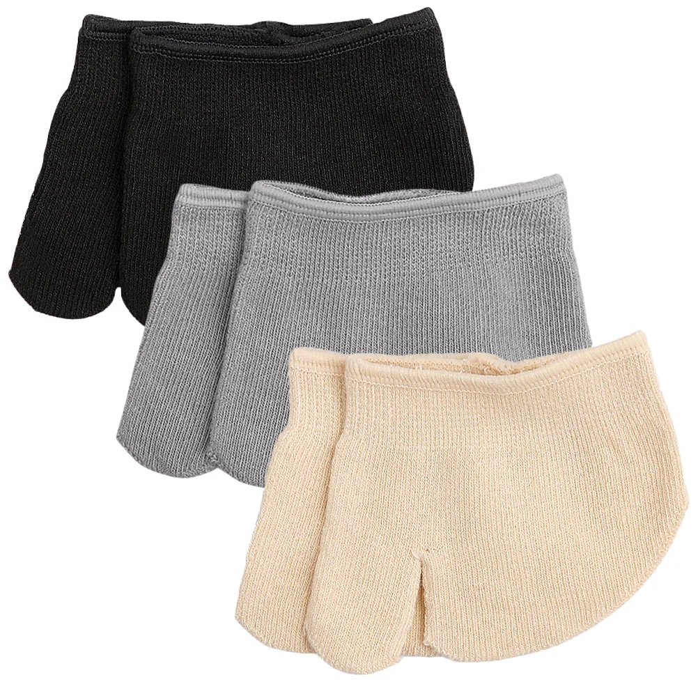 

3Pairs 2-Part Socks Women Invisible Forefoot Half Palm Socks Non-Skid Breathable Sweat Absorption for High Heels Summer