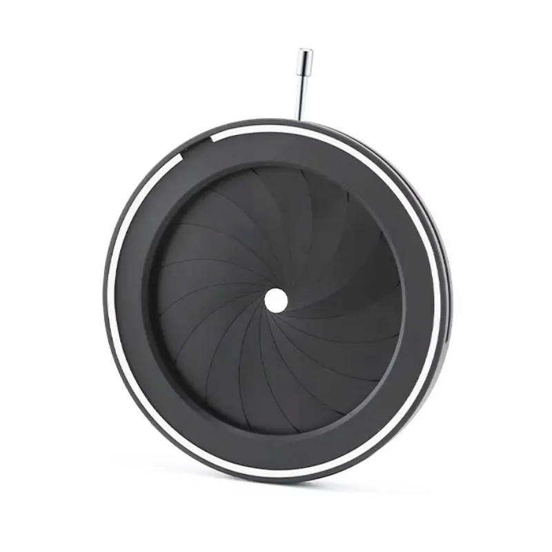 Mechanical Iris Diaphragm Adjustable Aperture 6mm-98mm Outer diameter 130mm for Microscope Camera Adapter Monitor Condenser