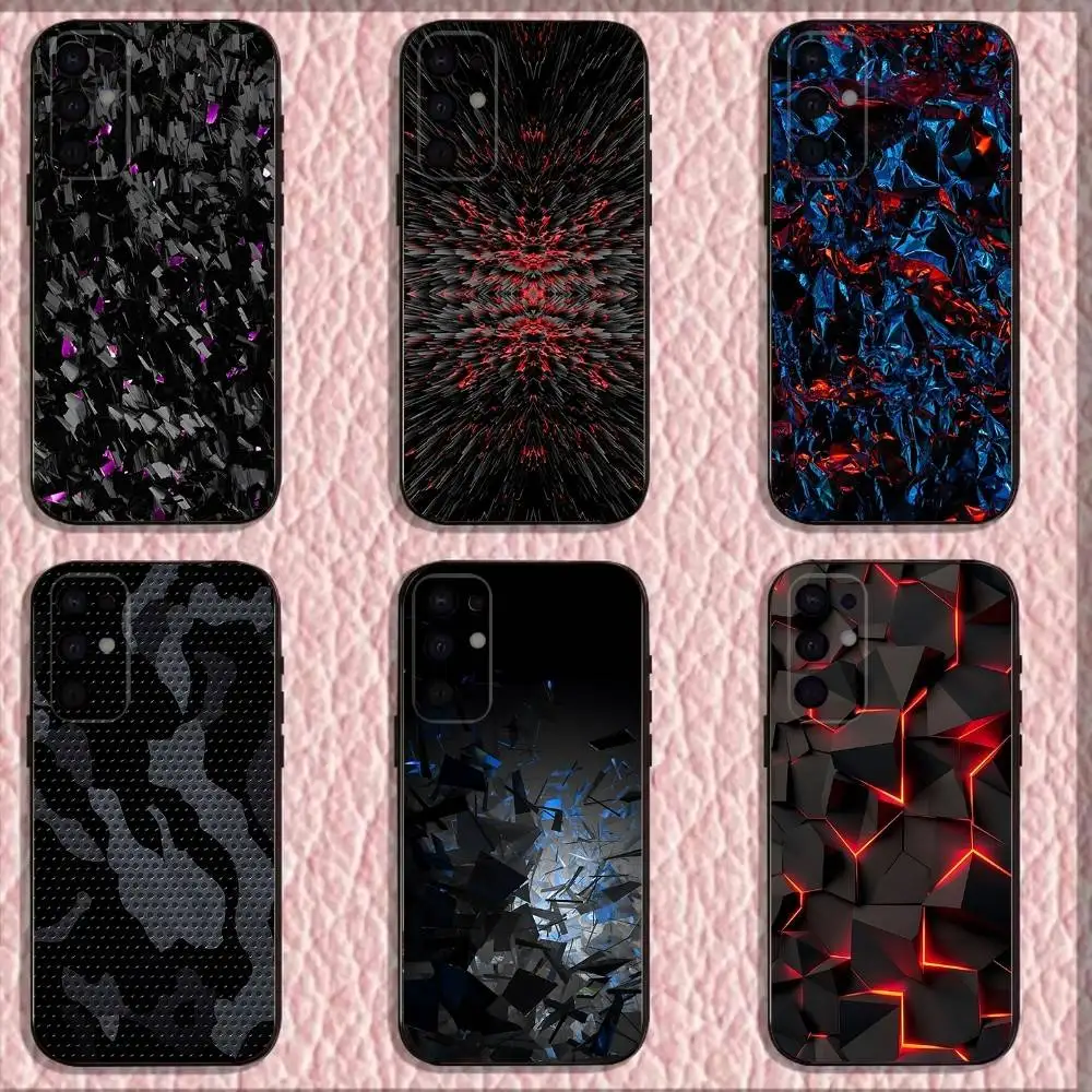 

Carbon Fiber Pattern Painting Phone Case For Samsung S 25,24,23,22,30,21,10,9,Ultra,Plus,Lite,FE,4,5G Black Soft Case