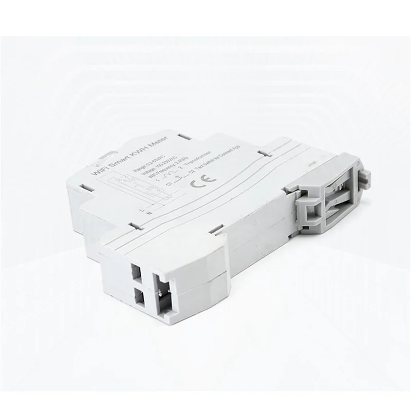 ABZW 2X Tuya Smart Wi-Fi счетчик электроэнергии кВтч на DIN-рейку однофазный переменный ток 110 В 230 В CT измеритель переменного тока приложение монитор реального времени (50 А)