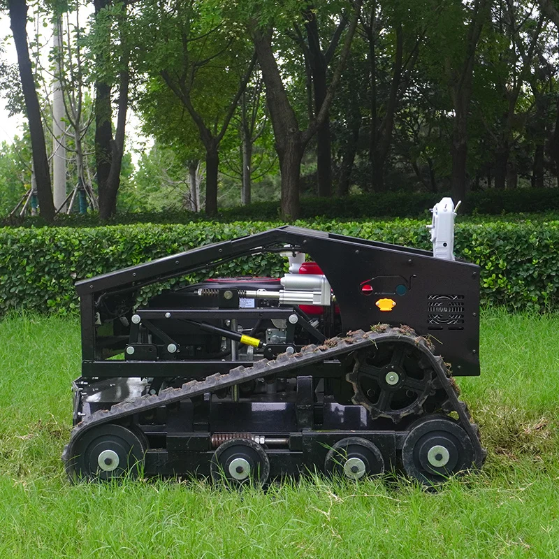 Tosaerba con telecomando intelligente personalizzato per uso fuoristrada Tosaerba cingolato a raggio zero con larghezza di taglio 850 mm