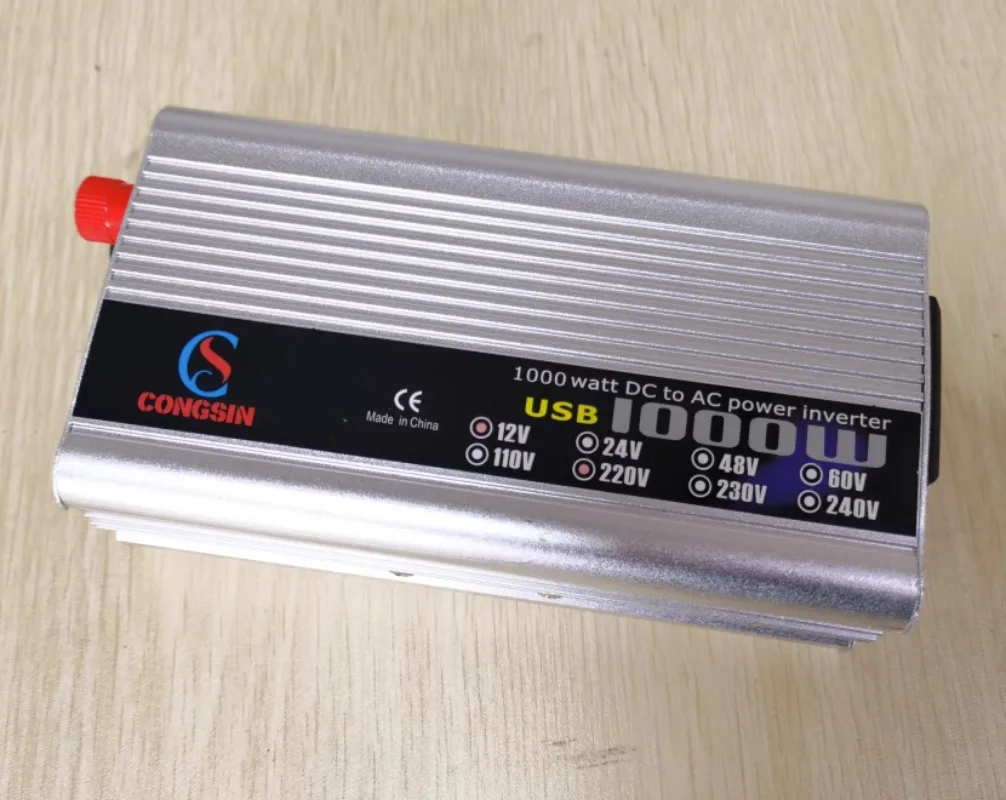 1000W vehicle inverter power supply 12V/24V to 220V power converter with USB charging port