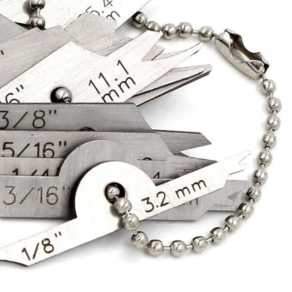 11pcs Professional Fillet Welding Inspection Ulnar Leg Length and Thickness Checking