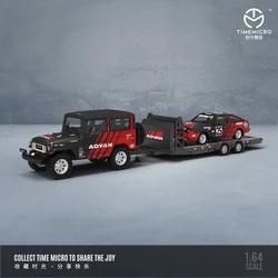 Time Micro 1:64 FJ40 / AE86 ADVAN limited999 Diecast Model Car