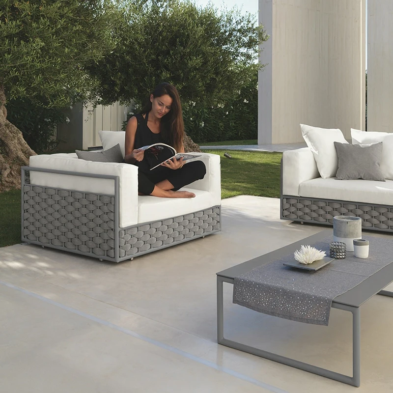 

Outdoor furniture Aluminum alloy sofa hotel used waterproof outdoor furniture
