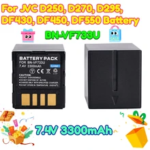 7.4V 3300mAh BN-VF733U Digital Battey for JVC D250, D270, D295, DF430, DF450, DF550 Battery