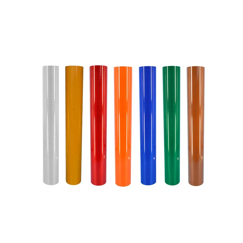 50cm EGP Microprism Engineering Reflective Sheeting PET Self-adhesive Road Traffic Sign Material Reflector Stickers Films