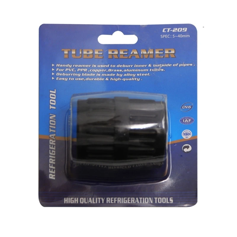 Handled Deburring Machine Inner and Outer Pipe Reamer Convinent Chamfering Tool for Metals Plastics SPEC5~40mm(Black) Dropship