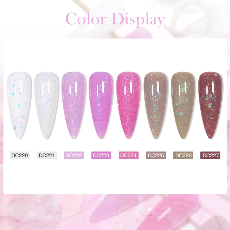 ملحقات سريعة لامعة بيضاء حليبي من Mtssii طلاء أظافر ، شفق لامع ، ترتر ، تمديد لون الأحلام ، بناء ، ورنيش ، 7 #2