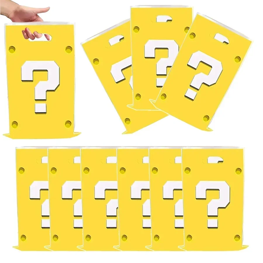 Super Trendige Mario Bros Geburtstagsdekorationen Party-Zubehör Tischdecke Pappbecher Teller Servietten Tasche Set Einweg-Tischgeschirr – Detail 10
