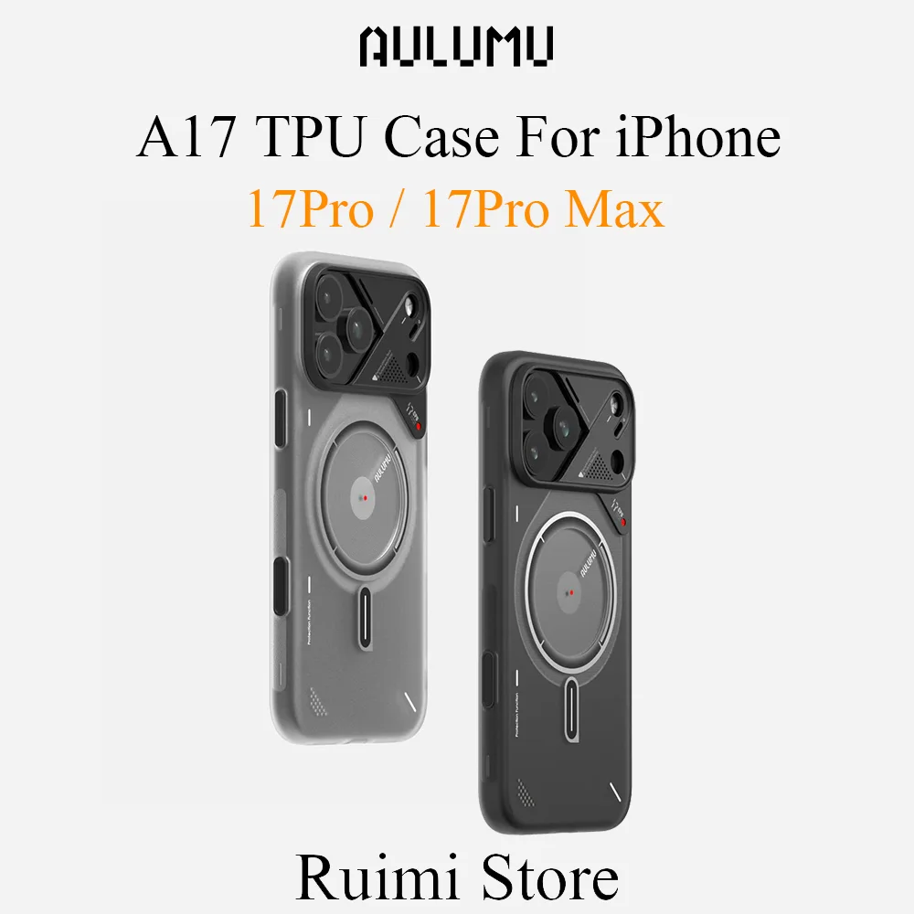 AULUMU A17 TPU Translucent Frosted Case Subtle Glow in the Dark for ip17 Pro /17Pro Max
