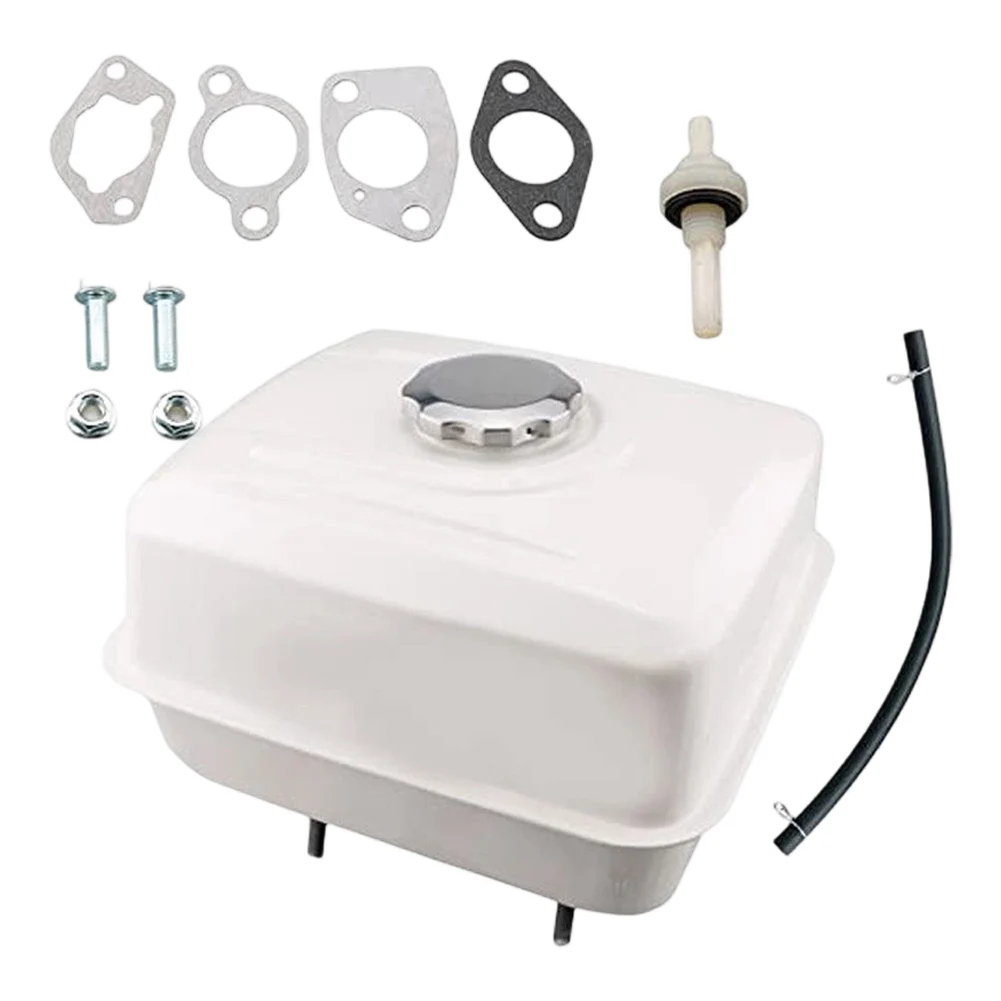 Gas Tank for Honda For GX390 For GX340 GX420 and 240cc 270cc Engine Applications - White Metal with Mounting Hardware