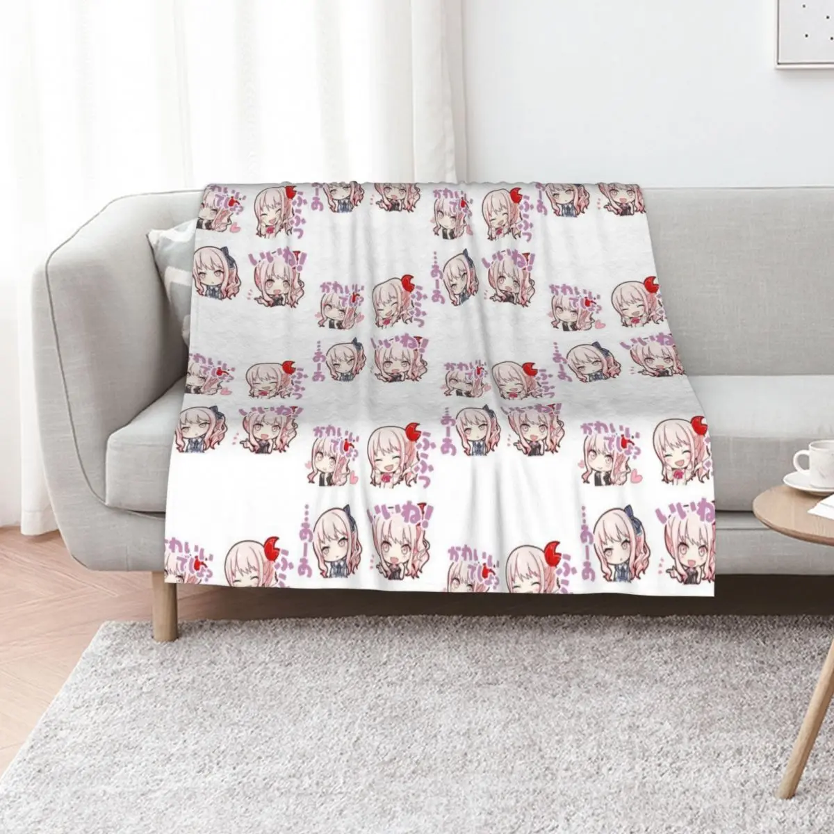 Project Sekai anime, mizuki akiyama project sekai Throw Blanket Breathable Lightweight Blanket for Adults Kids