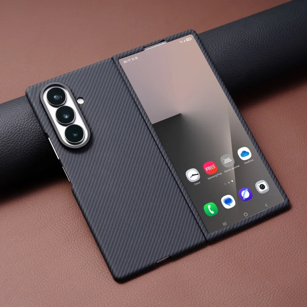 Ultra Thin Carbon Fiber For MagSafe Case For Samsung Galaxy Z Fold 7 6 5 4 8 Wireless Charging Screen Glass Film Hard Back Cover