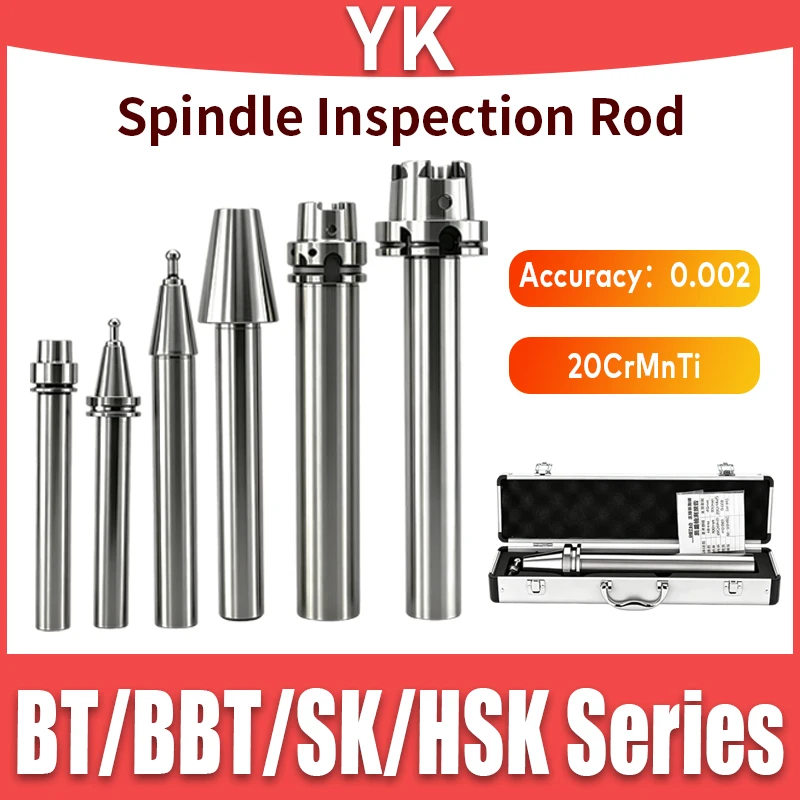 CNC BT30 BT40 BT50 Inspection Rod SK40 SK50 HSK63A HSK63F HSK100A Spindle Test Rod 7:24 Taper Spindle Tool Holder Turning Tool