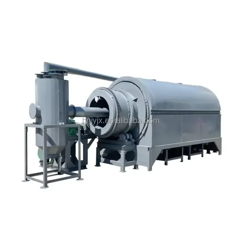 2026 CE Rotory Type Charcoal Carbonization Furnace Sawdust Wood Chip Rice Husk Coconut Shell Charcoal Making Machine Price