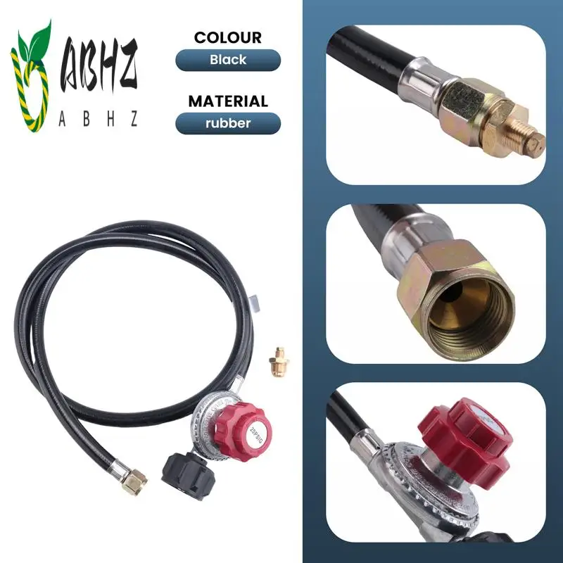 

ABHZ-5FT Шланг регулятора пропана высокого давления, регулируемый регулятор баллона с пропаном 0-20PSI, QCC1 и 3/8 дюйма, гнездо, подходит для Турции