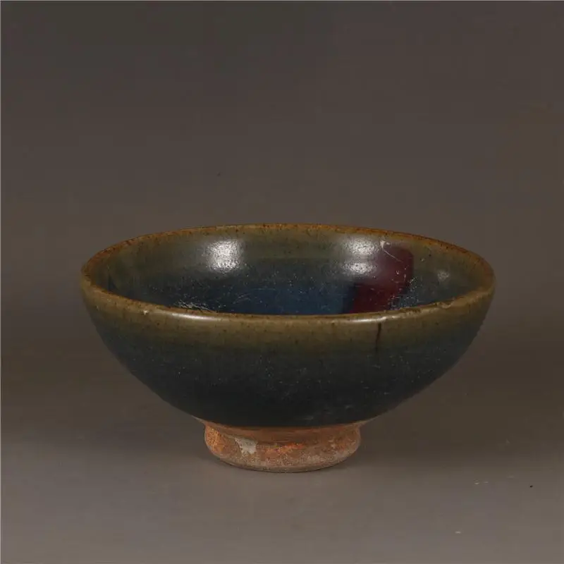 

Песня Джун Печь Маленькая чаша Чайная чаша Антикварная имитация Антикварный старый предмет Коллекционная домашняя компания Богу Украшение Орнамент