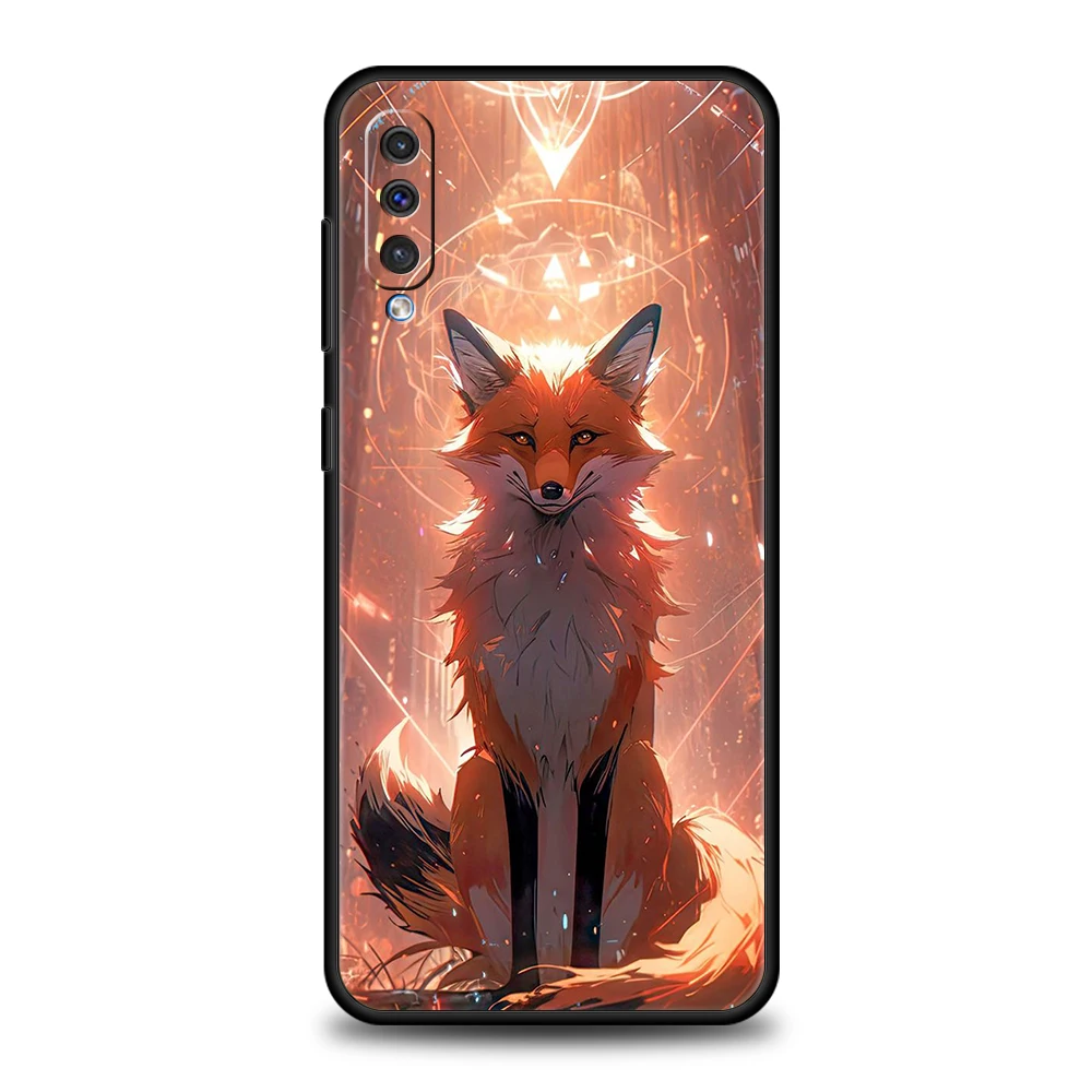 Animal The Fox Phone Case for Samsung Galaxy A24 A13 A53 A73 A33 A22 A12 A02 A03 A05 A70 A50 A10 A20 5G Silicone Cover Shell Bag